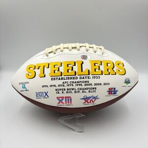 Pittsburgh Steelers Autographed Football Jesse James 81 The Outlaw Signed COA